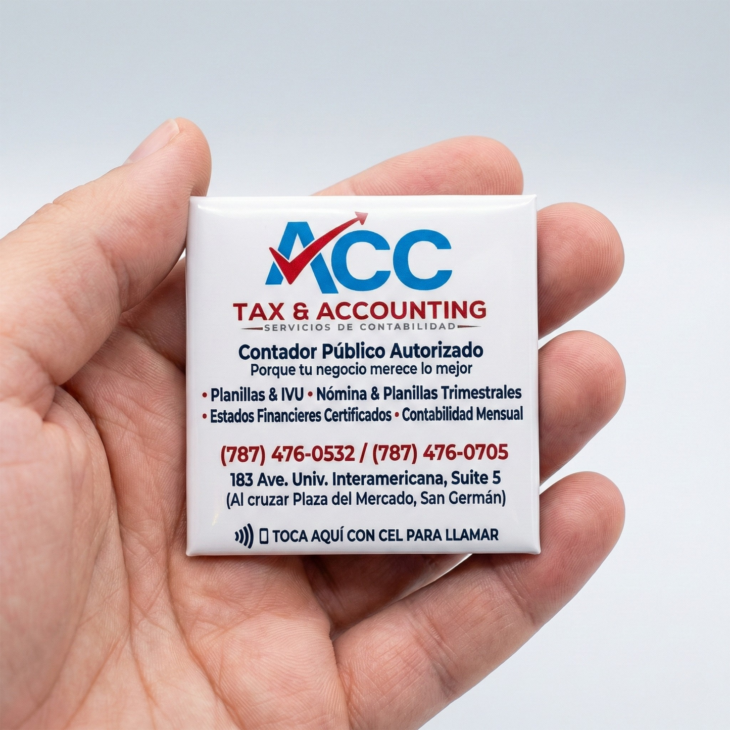 Magnetos con Tu Logo - La Publicidad Que Tus Clientes Ven Cada Día | 50-100 pcs 2x2" | Imagen única